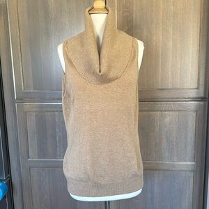 St. John Boutique Collection Cowl Neck Sleeveless Cashmere Sweater [A-1]